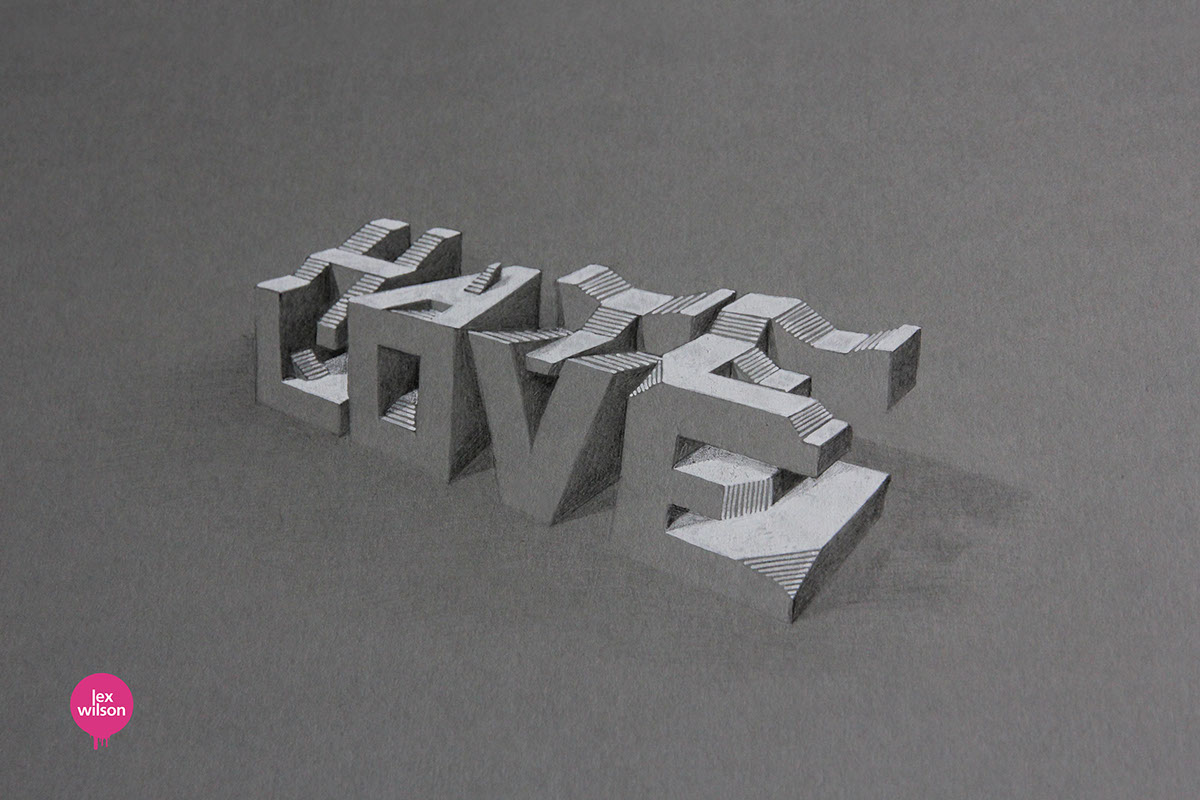 Lex Wilson’s 3D Typography Will Make You Think